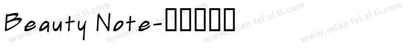 Beauty Note字体转换